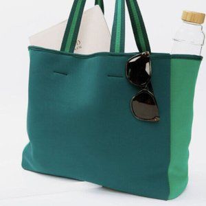Summersalt Neoprene Beach Tote in Blue/Green, NWT
